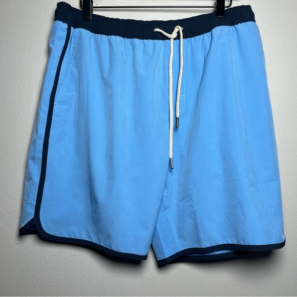 Somewhere Sunny Men Hybrid Shorts XL Blue Pull‎ On Drawstrings Beach Vacation - Picture 1 of 6